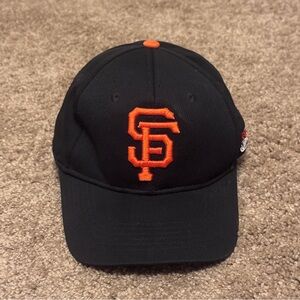 San Francisco Giants Hat Cap Adult Black Adjustable Strap MLB Logo